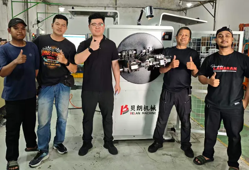 Model_6250_Foam_Wire_Bending_Machine_Indonesia_Factory_Delivery
